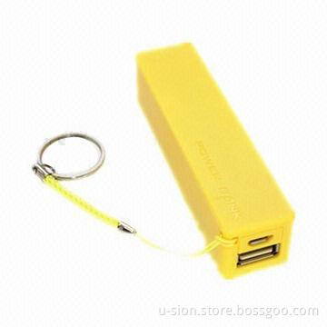 Perfume Mobile Power Supply with 2,600mAh Capacity, USB Output Port, FCC, CE, RoHS Marks